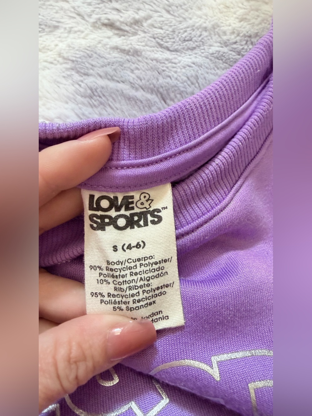 Love & Sports Lavender Crewneck Sweatshirt